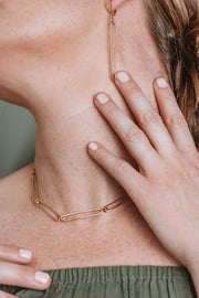 Reef Necklace, Handmade Paperclip Sterling