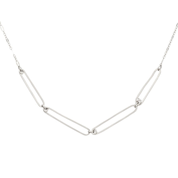 Reef Necklace, Handmade Paperclip Sterling