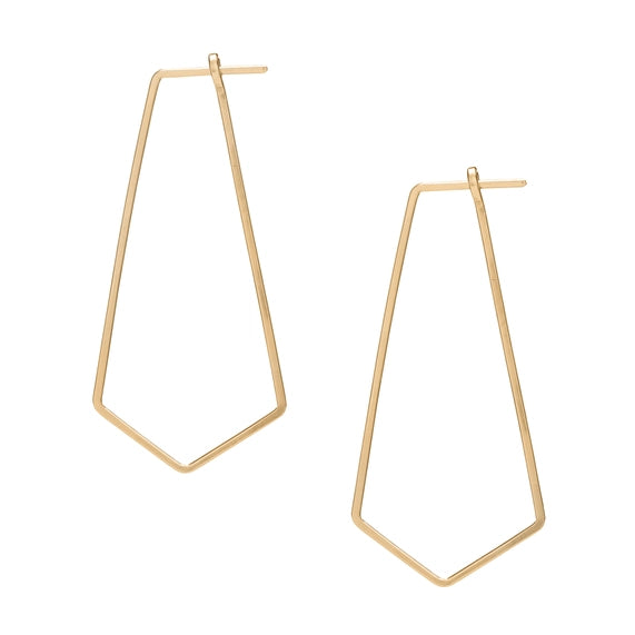 Prism Minimal Hoop Earring Gold Filled