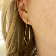 Prism Minimal Hoop Earring Gold Filled