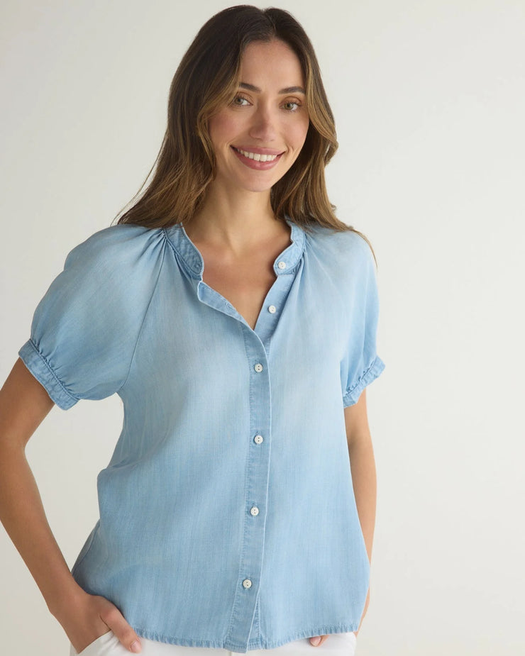 Short Sleeve Raglan Shirt Light Riviera Wash